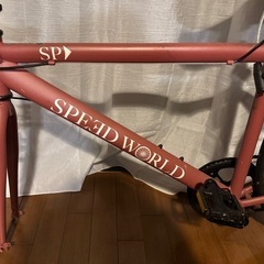自転車　前輪無しの画像