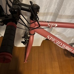 自転車　前輪無しの画像