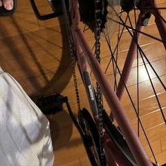 自転車　前輪無しの画像