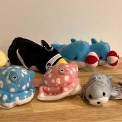 海洋生物のぬいぐるみセット　8つの画像