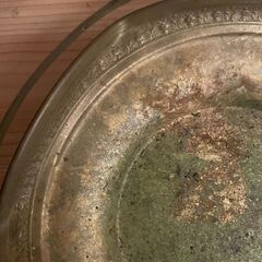 アメリカ製　真鍮　トレイ　アンティーク　ビンテージの画像