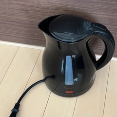 1.0L 電気ケトル  ブラック おしゃれ