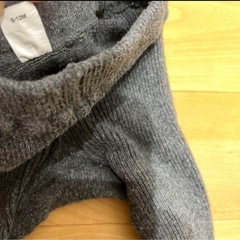 GAP クマ刺繍 グレー ベビータイツ 0-12Mの画像