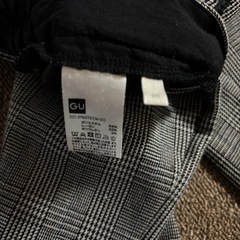 最終値下げ‼️GU レディース　グレンチェック　テーパードパンツ  Sサイズの画像