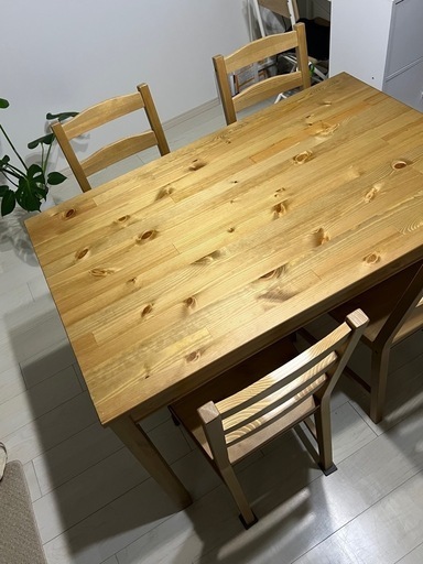 IKEA ダイニングテーブル＋椅子　ダイニングテーブルセット　