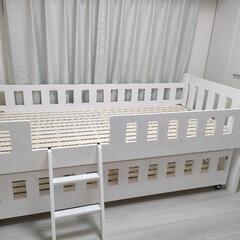 【お取引中】北欧調 親子ベッド（二段ベッド） シングルサイズ【ホ...