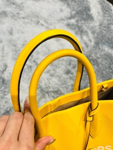 MICHAEL KORS イエローレザートートバッグ ハンドバッグ レザー 2WAY ショルダーバッグ ショルダー マイケルコース
