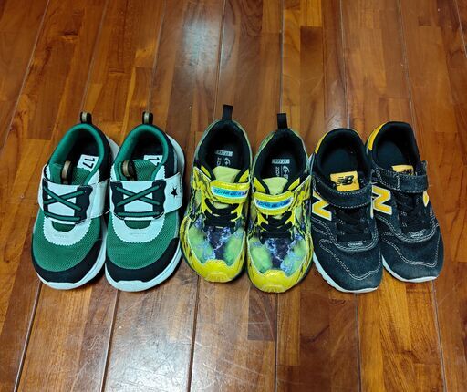 【3足まとめ売り】KIDS　靴　17.5㎝ NewBalance moonstar