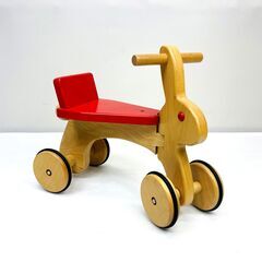 【美品】KOIDE ラビット 木製 四輪車 乗用玩具