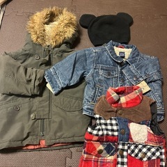 80cm 男の子　冬物まとめ売りの画像