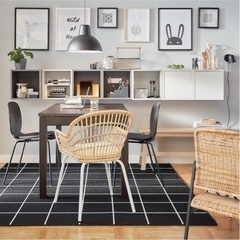 IKEAのブラックカーペットお譲りします。の画像