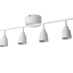 ジャンク品　シーリングスポットライト 4スポット, ホワイト IKEA