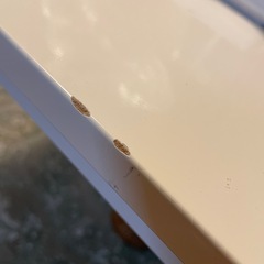 ダイニングテーブル白　２人用の画像