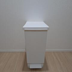 TONBO（トンボ）ペダル式ゴミ箱ダスクボックス45L(ホワイト)白45ｌ幅27cmtrash canの画像