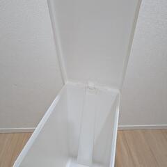 TONBO（トンボ）ペダル式ゴミ箱ダスクボックス45L(ホワイト)白45ｌ幅27cmtrash canの画像