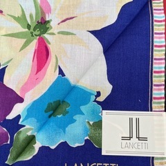 LANCETTI ランチェッティ 花柄スカーフ ハンカチ イタリア レディースの画像