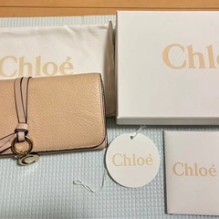 Chloe クロエ アルファベット 長財布 二つ折り カーフスキ...