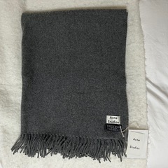 新品•未使用品✨ Acne Studios グレー ストール フ...