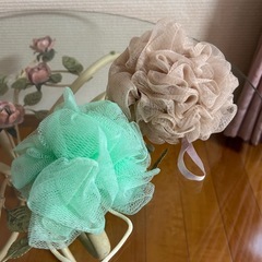 洗顔パフ　泡立て用　ボディショップ　2.個セット