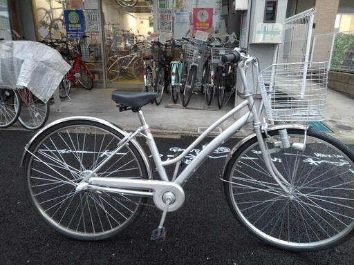 中古自転車３３３８　前後タイヤ新品！　２７インチ　３段ギヤ　LEDダイナモライト