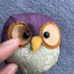 福を呼ぶちりめんフクロウの画像