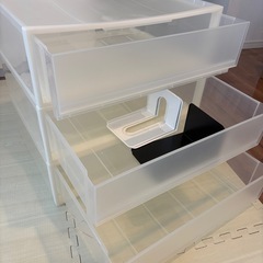 使用品　無印良品　収納ケース　ワイド小　3台の画像