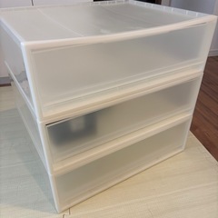 使用品　無印良品　収納ケース　ワイド小　3台