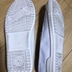 【お渡し決定】上靴　　20cm白色の画像