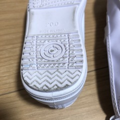 【お渡し決定】上靴　　20cm白色の画像