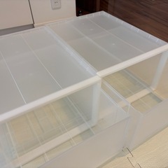 無印良品　収納ケース 2台の画像