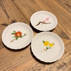 花柄　小皿