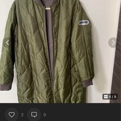 ロングジャケット　リバーシブル　美品　Lの画像