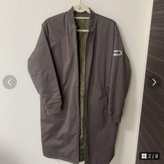 ロングジャケット　リバーシブル　美品　Lの画像
