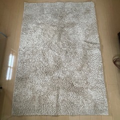 ニトリ　やわらかシャギーラグの画像