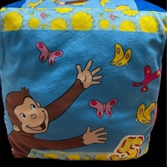 新品　おさるのジョージ　プレミアムサイコロクッションの画像