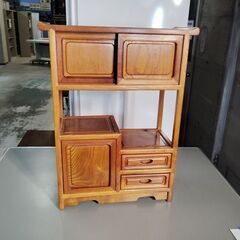 欅ミニ飾り棚『中古美品』の画像