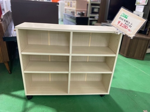 【7A06①】CAINZ BOOK収納ｶｰﾄ ｷｬｽﾀｰ付