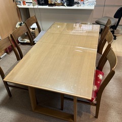 美品✨120伸長テーブル ジャスト JUST 120cm 食堂テーブル 食卓 木製 ナチュラル エクステンション 4本脚 モダン シンプル シギヤマ 