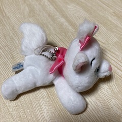 Disney ★ おしゃれキャット マリーちゃん ぬいぐるみ キーホルダーの画像