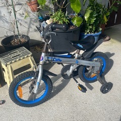 【取引中】こども用自転車　補助輪付き14インチ