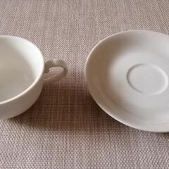 【未使用】白陶器カップ&ソーサー6セットの画像