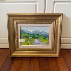 ⑤「北アルプス」髙橋一善 油絵