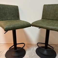 カウンターチェア　2脚の画像