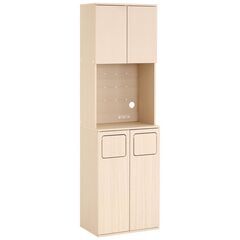 ※値下げしました！※さわやかなごみ箱一体型食器棚　ごみ箱2つタイ...