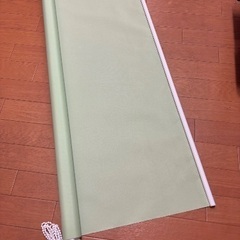 ロールカーテン緑　幅125cm×長さ165cm