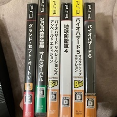 ps3＋ソフト6本＋コントローラー2つの画像