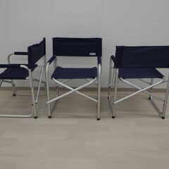 ディレクターズチェア３脚【小金井市民限定】（小金井市再生家具）品番：01-01-01 ※新規優先の画像