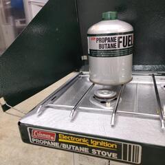  Coleman/コールマン/プロパンブタンツーナーナーストーブ 5435 イグナイター付き LPGレギュレーター+凸型OD缶付属動作確認済の画像
