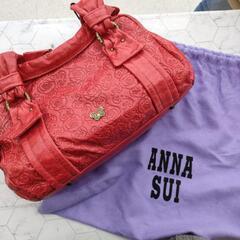 🌈ANNA SUI 赤本革 トートバック