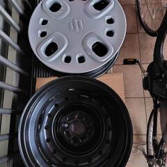 スズキスペーシア純正キャップ付きスチールホイール✕4本の画像